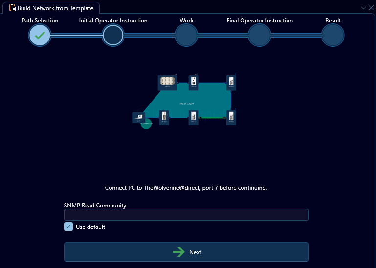 Build Network from Template - Step 2: Initial Operator Instructions
