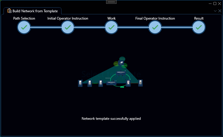 Build Network from Template - Step 4: Result