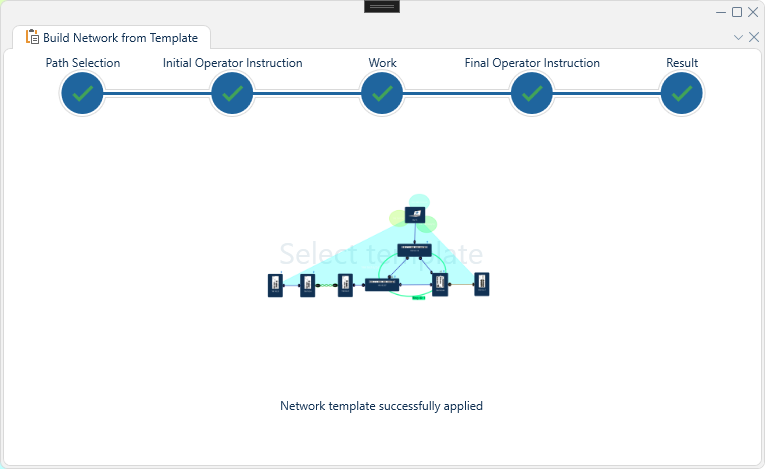 Build Network from Template - Step 4: Result